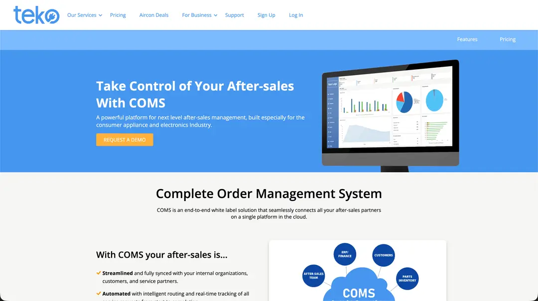 Teko Platform & COMS interface